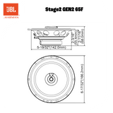 JBL Stage2 Gen2 65F 6,5" altavoces coaxiales para coche