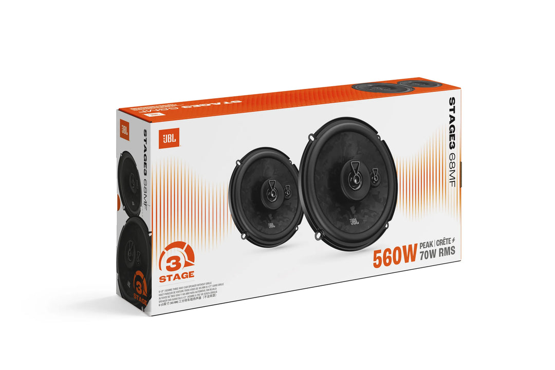 Altavoces de coche JBL Stage3 Gen2 68MF de 6,5", 3 vías
