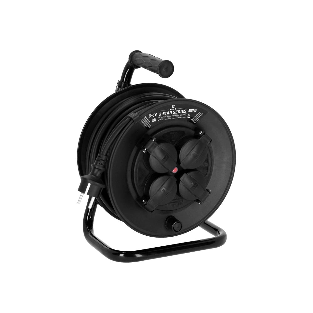 Adam Hall IP44 tambor de cable 3x1.5m2 (25m)