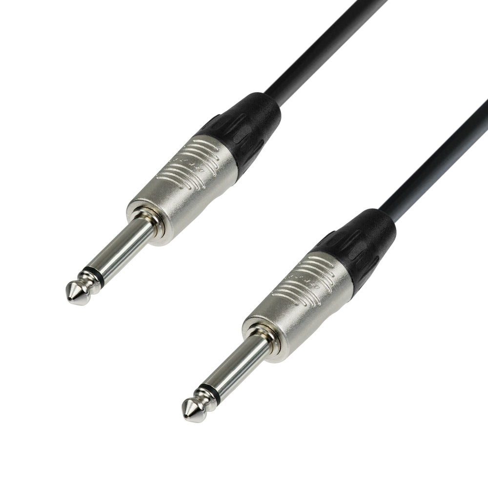 Adam Hall Cables 4 Star Serie - Cable de Instrumento REAN 6.3 mm Jack mono a 6.3 mm Jack mono 4.5 m