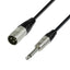 Cable XLR macho a conector mono de 6.3 mm 
