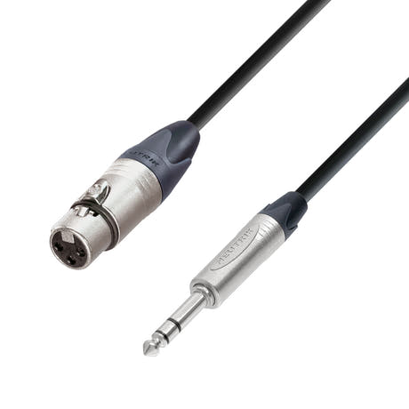 Adam Hall Cables 5 STAR BFV 0500 - Cable balanceado Neutrik® XLR hembra a Jack TRS | 5 m