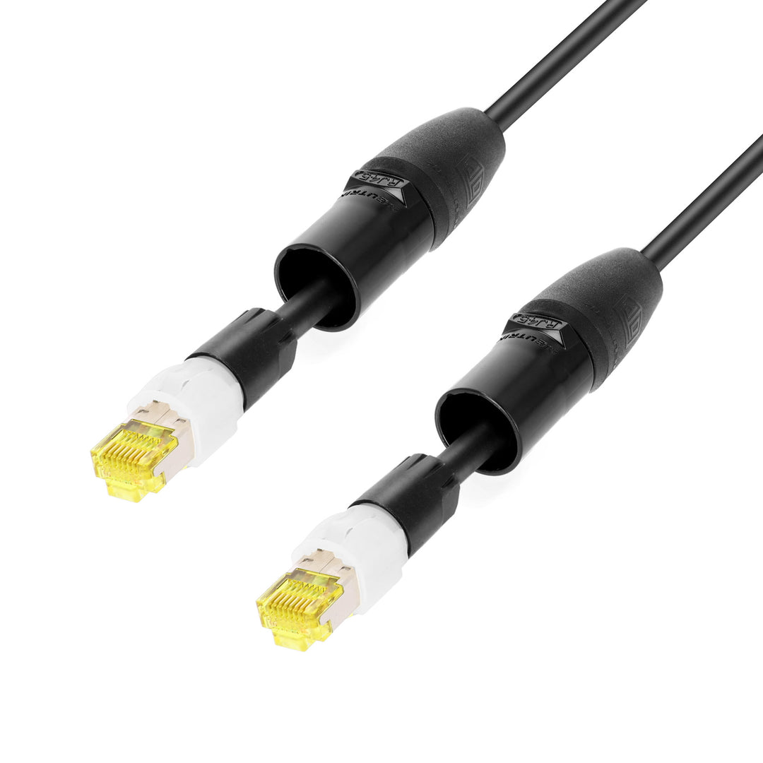 Adam Hall Cables 5 STAR ECON CAT6 RR 1 m – Cables de Datos | Cat.6a (S/FTP) Neutrik etherCON®, retráctil | 1 m