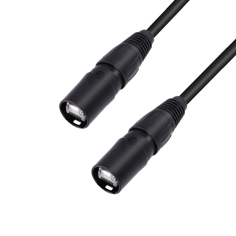 Adam Hall Cables 5 STAR ECON CAT6A 3 m - Cables de Datos | Cat.6a (S/FTP) Neutrik etherCON® | 3 m