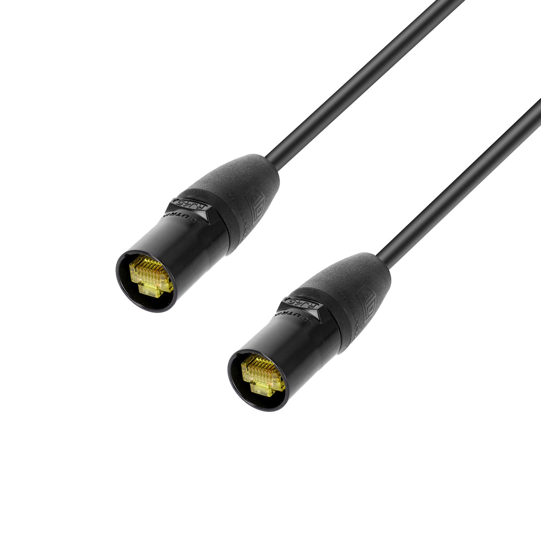Adam Hall Cables 5 STAR ECON CAT6 RR 5 m - Cables de Datos | Cat.6a (S/FTP) Neutrik etherCON®, retráctil | 5 m