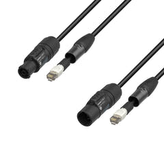 Adam Hall Cables 5 STAR H TCON N 0150 - cable híbrido para red | Neutrik etherCON® x TRUE1® | 1,5 m