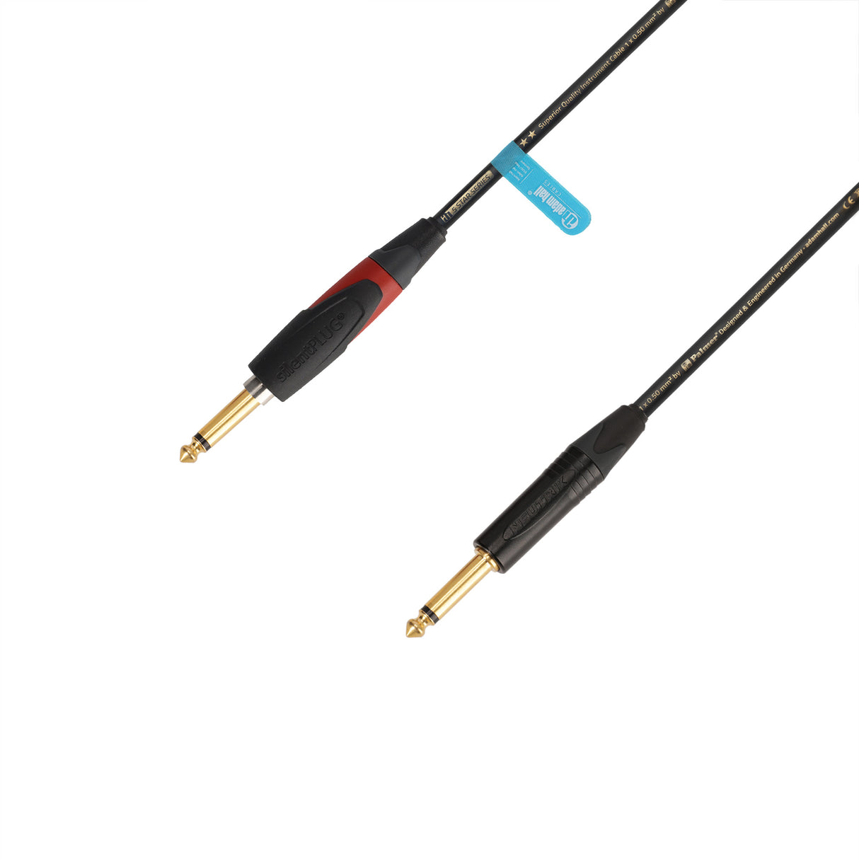 Adam Hall Cables 5 STAR IPP 0600 PALMER® CABLE SILENT - Cable de instrumento | Palmer® & Neutrik silentPLUG® Jack TS | 6 m