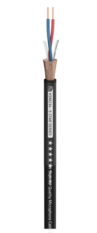 Cable de Micrófono en Rollo (Negro, 100m)