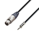 Adam Hall Cables 5 STAR MYF 0150 - Cable balanceado | Neutrik® XLR hembra x Rean® minijack TRS | 1,5 m