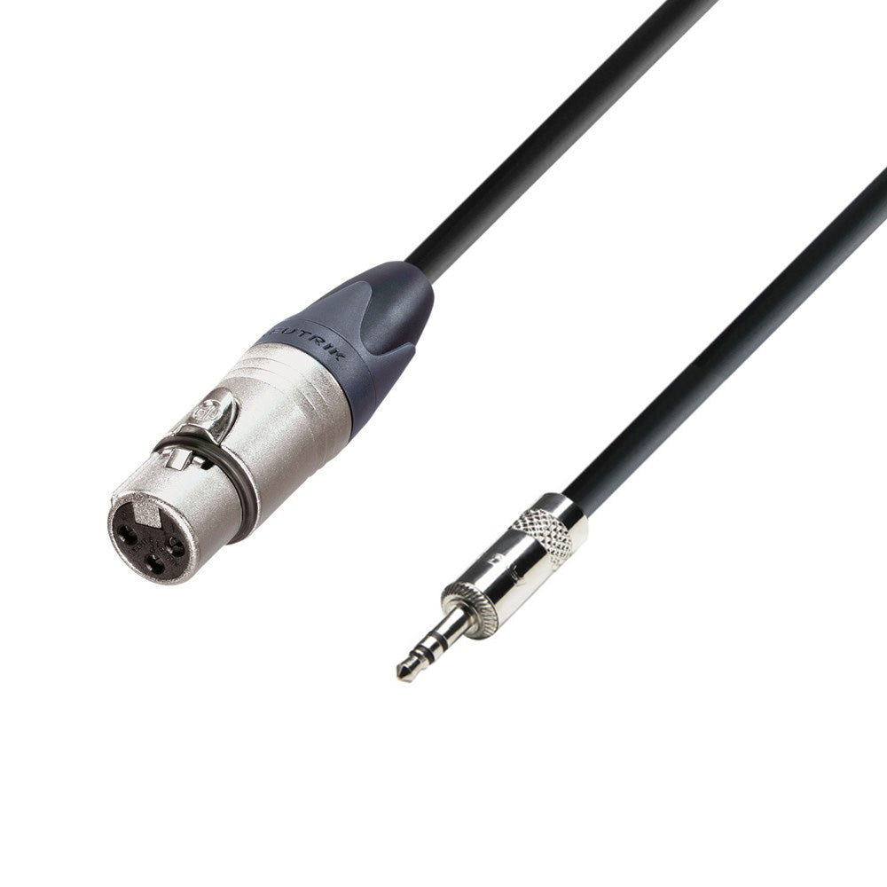 Adam Hall Cables 5 STAR MYF 0300 - Cable balanceado Neutrik® XLR hembra x Rean® minijack TRS | 3 m
