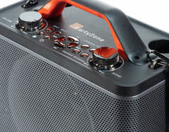 Sistema de karaoke con 2 micrófonos (Negro)