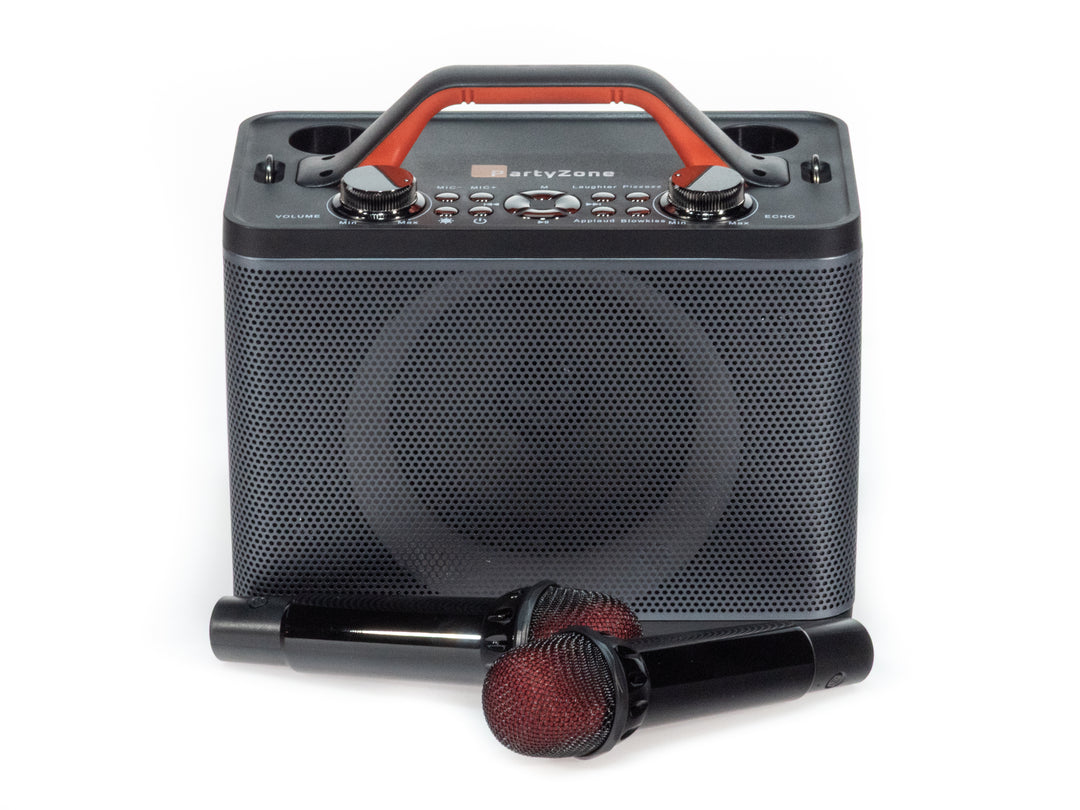 Sistema de karaoke con 2 micrófonos (Negro)
