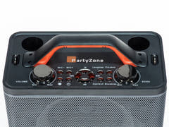 Sistema de karaoke con 2 micrófonos (Negro)