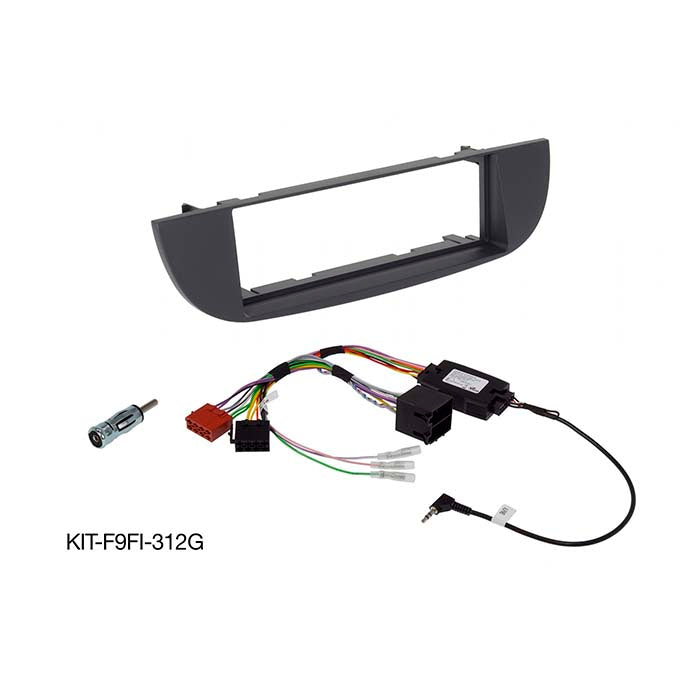 Alpine kit de montaje de 9" Fiat 500 - antes del facelift/gris