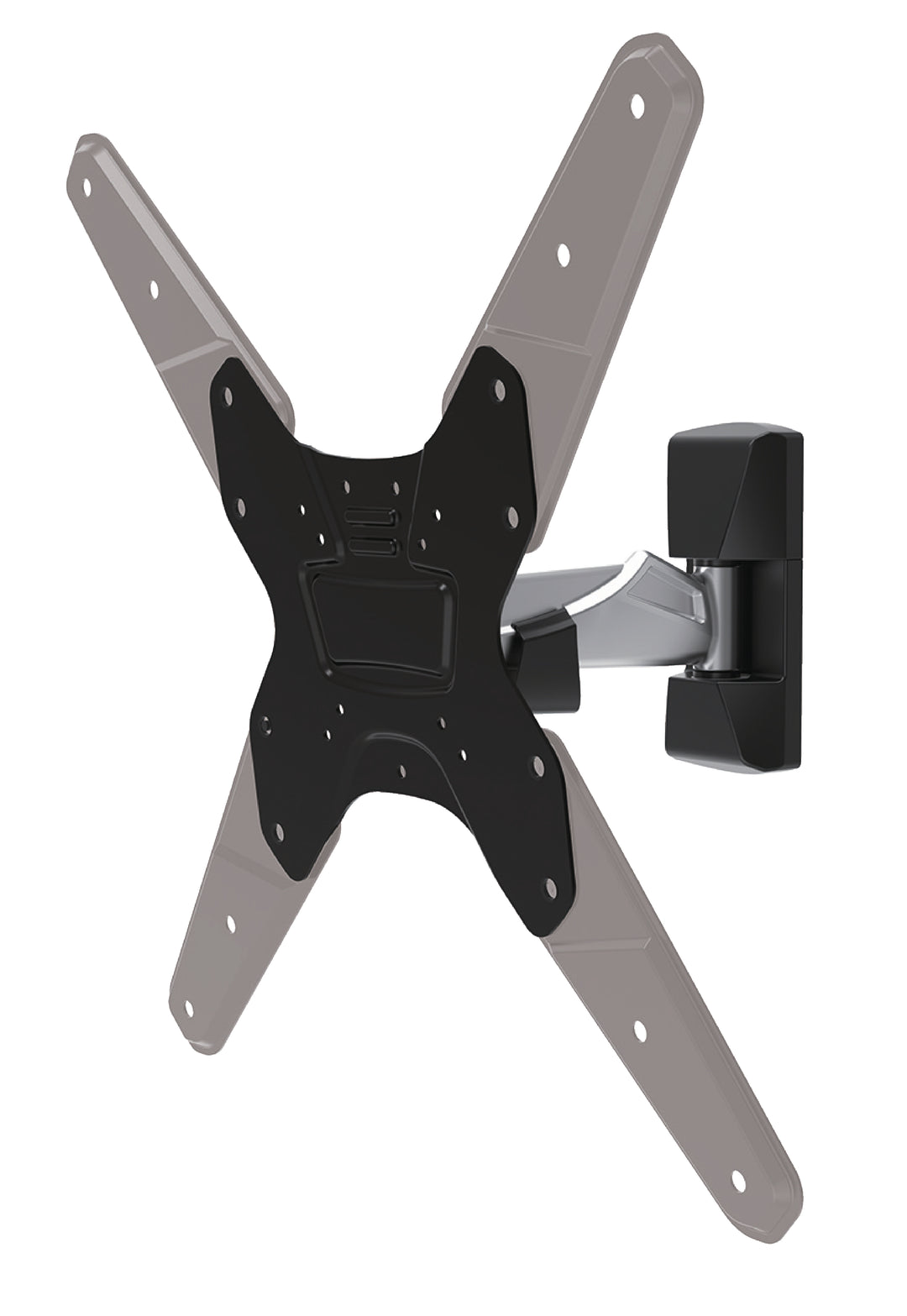 Soporte de Pared para TV Totalmente Ajustable 26-42 " 30 kg Plata/Negro