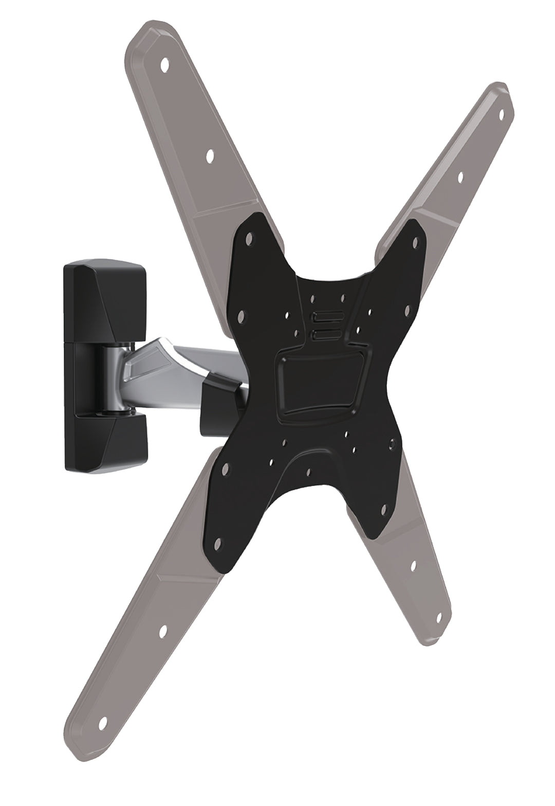 Soporte de Pared para TV Totalmente Ajustable 26-42 " 30 kg Plata/Negro