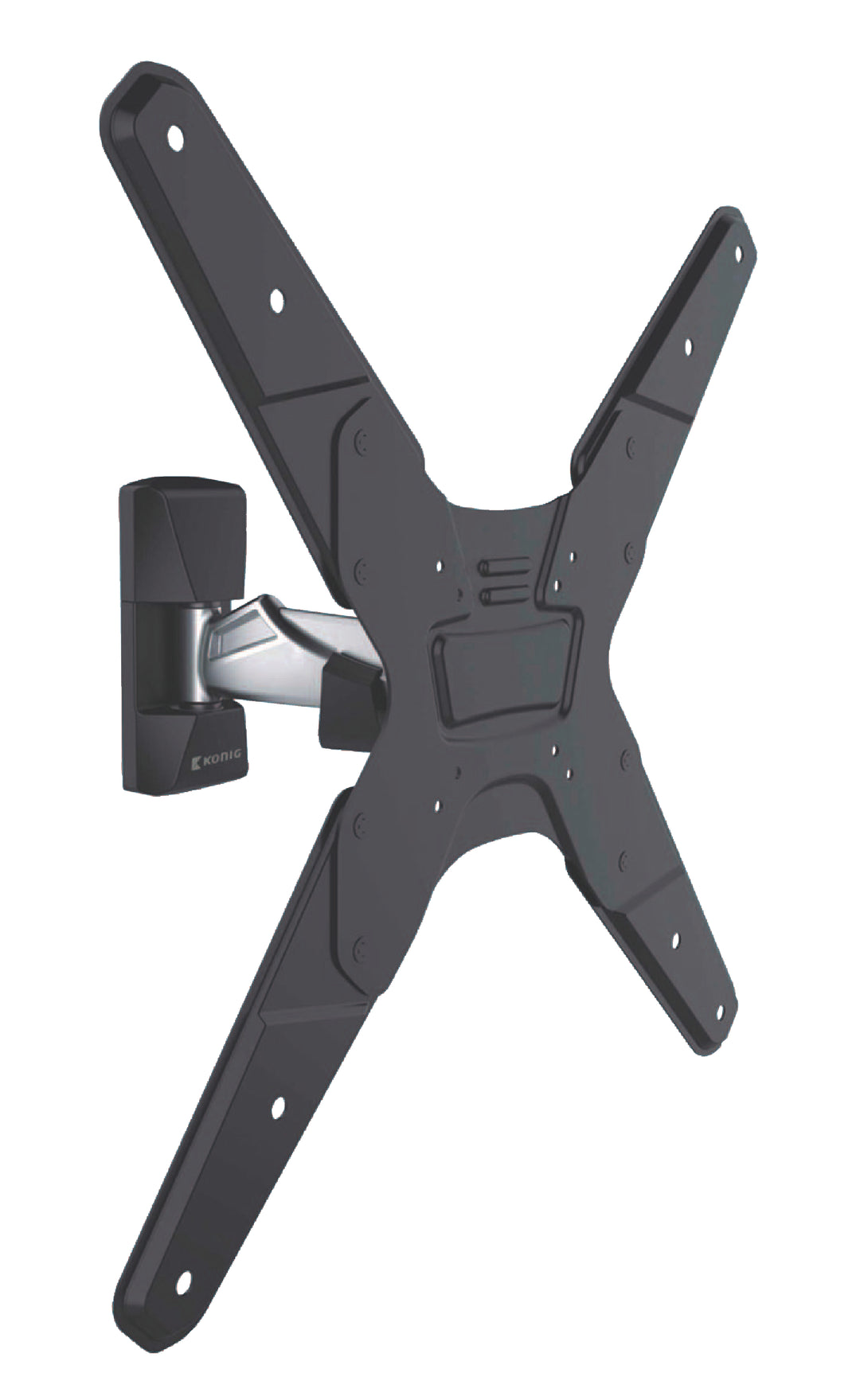 Soporte de Pared para TV Totalmente Ajustable 26-42 " 30 kg Plata/Negro