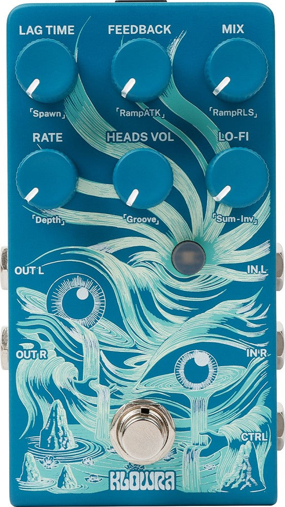 Pedal de delay de múltiples cabezales Klowra Rilum