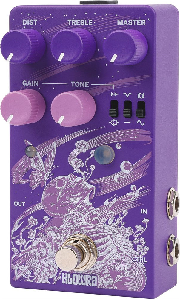 Pedal de distorsión analógica Klowra Gnash