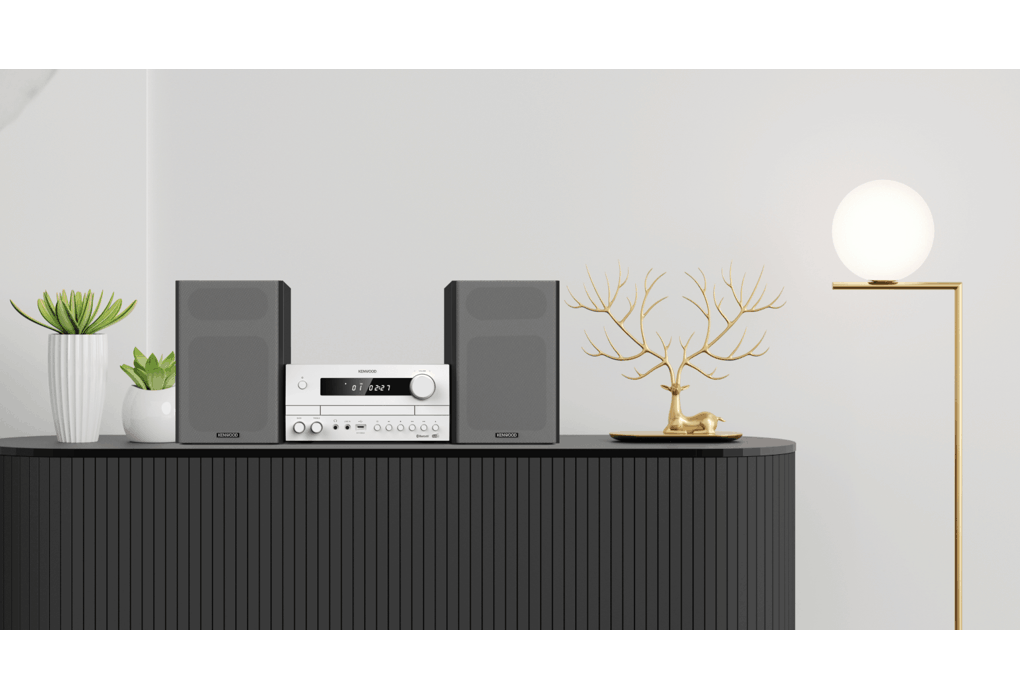 Kenwood M-822DAB Mini System with Bluetooth and DAB+ (White)
