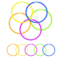 Barras luminosas Armbånd 100 stk. (Ensfarvede)