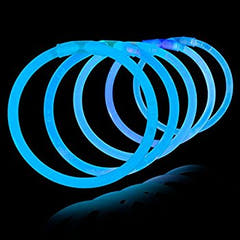Barras luminosas Armbånd 100 stk. (Ensfarvede)