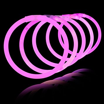 Barras luminosas Armbånd 100 stk. (Ensfarvede)