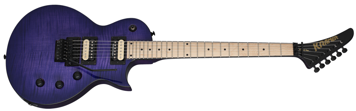 Kramer Assault Plus Reverse Headstock (Transparent Purple Burst )