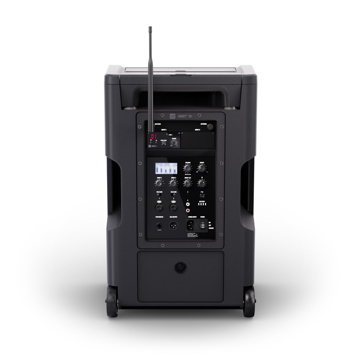 LD Systems ANNY® 10 BPH B8 - 10" sistema PA portátil a batería con Bluetooth® con mixer y 1x micrófono de diadema (incl. bodypack)