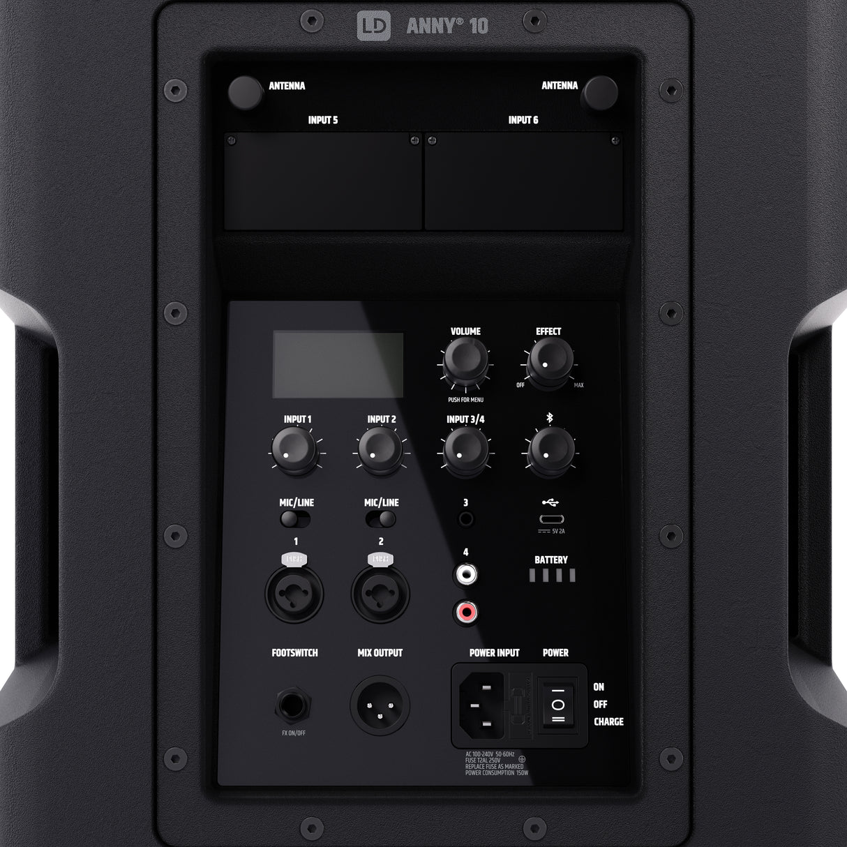 LD Systems ANNY® 10 - 10" sistema PA portátil a batería con Bluetooth® con mixer