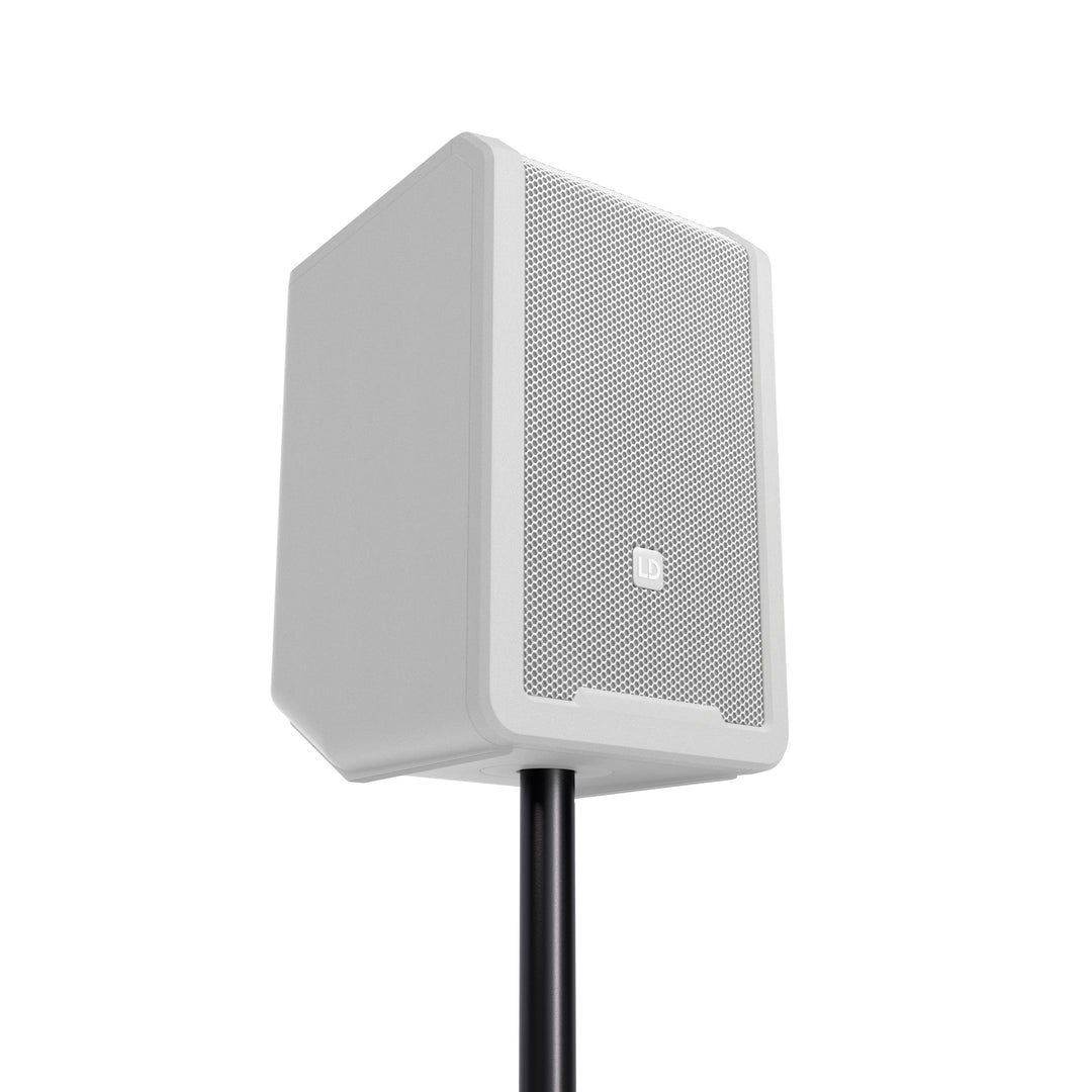 LD Systems ANNY® 8 BPH B6 W - Altavoz PA Bluetooth® portátil a batería con mixer y 1x micrófono de diadema (incl. bodypack), Puro White
