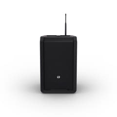 LD Systems ANNY® 8 BPH B8 - Altavoz PA Bluetooth® portátil a batería con mixer y 1x micrófono de diadema (incl. bodypack), Escenario Black