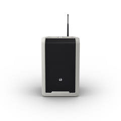 LD Systems ANNY® 8 HHD B5 G - Altavoz PA portátil a batería con Bluetooth® con mixer y 1x micrófono inalámbrico de mano, gris urbano