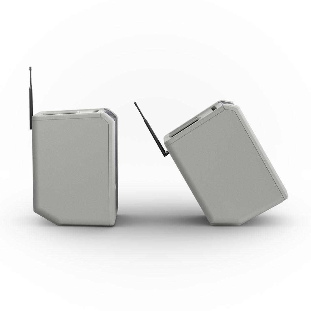 LD Systems ANNY® 8 HHD B5 G - Altavoz PA portátil a batería con Bluetooth® con mixer y 1x micrófono inalámbrico de mano, gris urbano