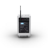 LD Systems ANNY® 8 HHD B5 W - Altavoz PA portátil a batería con Bluetooth® con mixer y 1x micrófono inalámbrico de mano, blanco puro