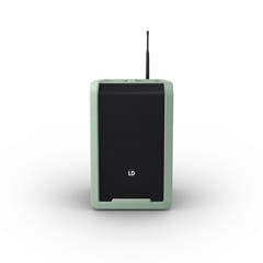 LD Systems ANNY® 8 HHD B6 GN - Altavoz PA portátil a batería con Bluetooth® con mixer y 1x micrófono inalámbrico de mano, verde aventura