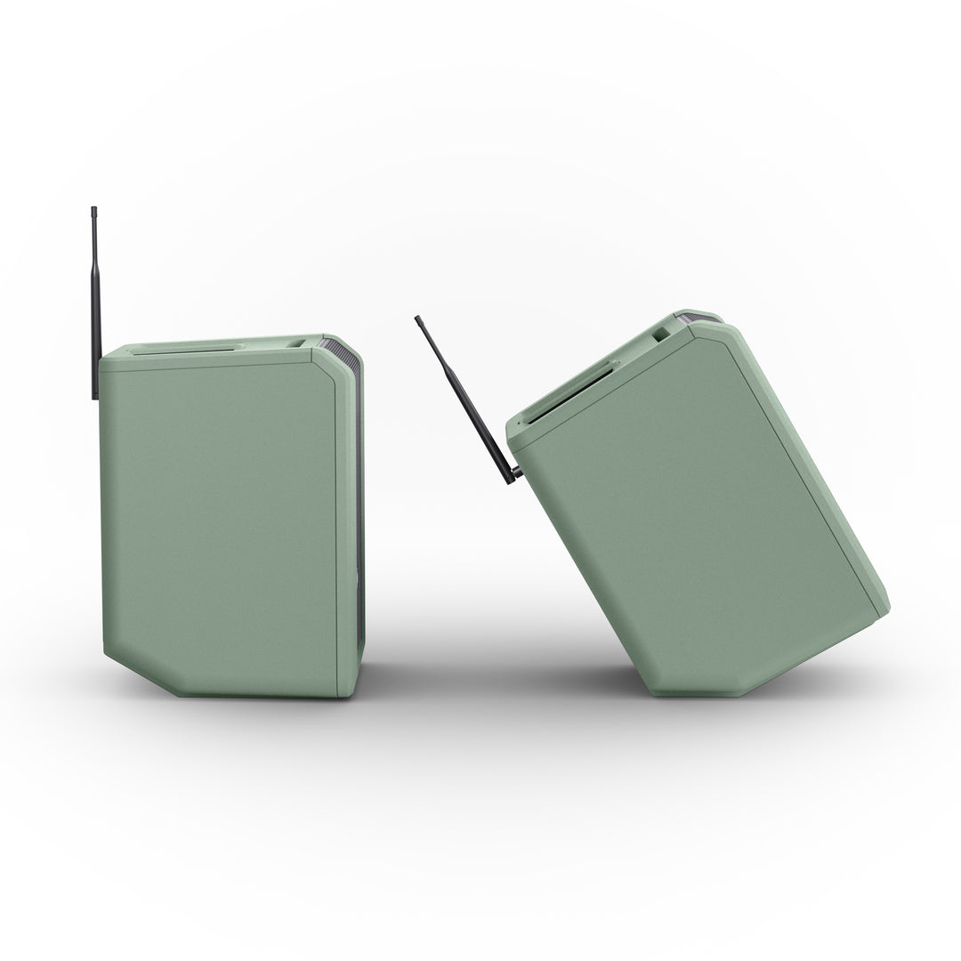 LD Systems ANNY® 8 HHD B6 GN - Altavoz PA portátil a batería con Bluetooth® con mixer y 1x micrófono inalámbrico de mano, verde aventura
