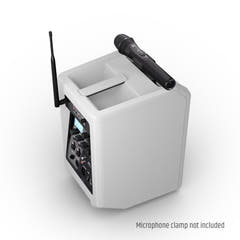 LD Systems ANNY® 8 HHD B6 W - Altavoz PA portátil a batería con Bluetooth® con mixer y 1x micrófono inalámbrico de mano, blanco puro