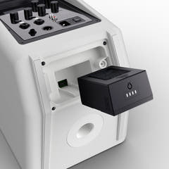 LD Systems ANNY® 8 HHD B8 W - Altavoz PA portátil a batería con Bluetooth® con mixer y 1x micrófono inalámbrico de mano, blanco puro