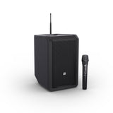 LD Systems ANNY® 8 HHD B8 - Altavoz PA portátil a batería con Bluetooth® con mixer y 1 x micrófono inalámbrico de mano, Black de escenario