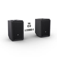 LD Systems ANNY® 8 HHD B8 - Altavoz PA portátil a batería con Bluetooth® con mixer y 1 x micrófono inalámbrico de mano, Black de escenario