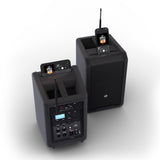 LD Systems ANNY® 8 HHD B8 - Altavoz PA portátil a batería con Bluetooth® con mixer y 1 x micrófono inalámbrico de mano, Black de escenario
