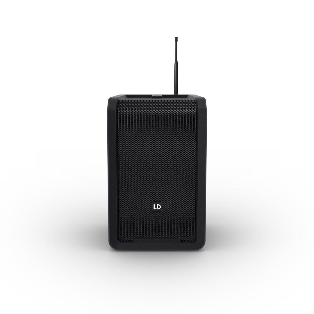 LD Systems ANNY® 8 HHD B8 - Altavoz PA portátil a batería con Bluetooth® con mixer y 1 x micrófono inalámbrico de mano, Black de escenario