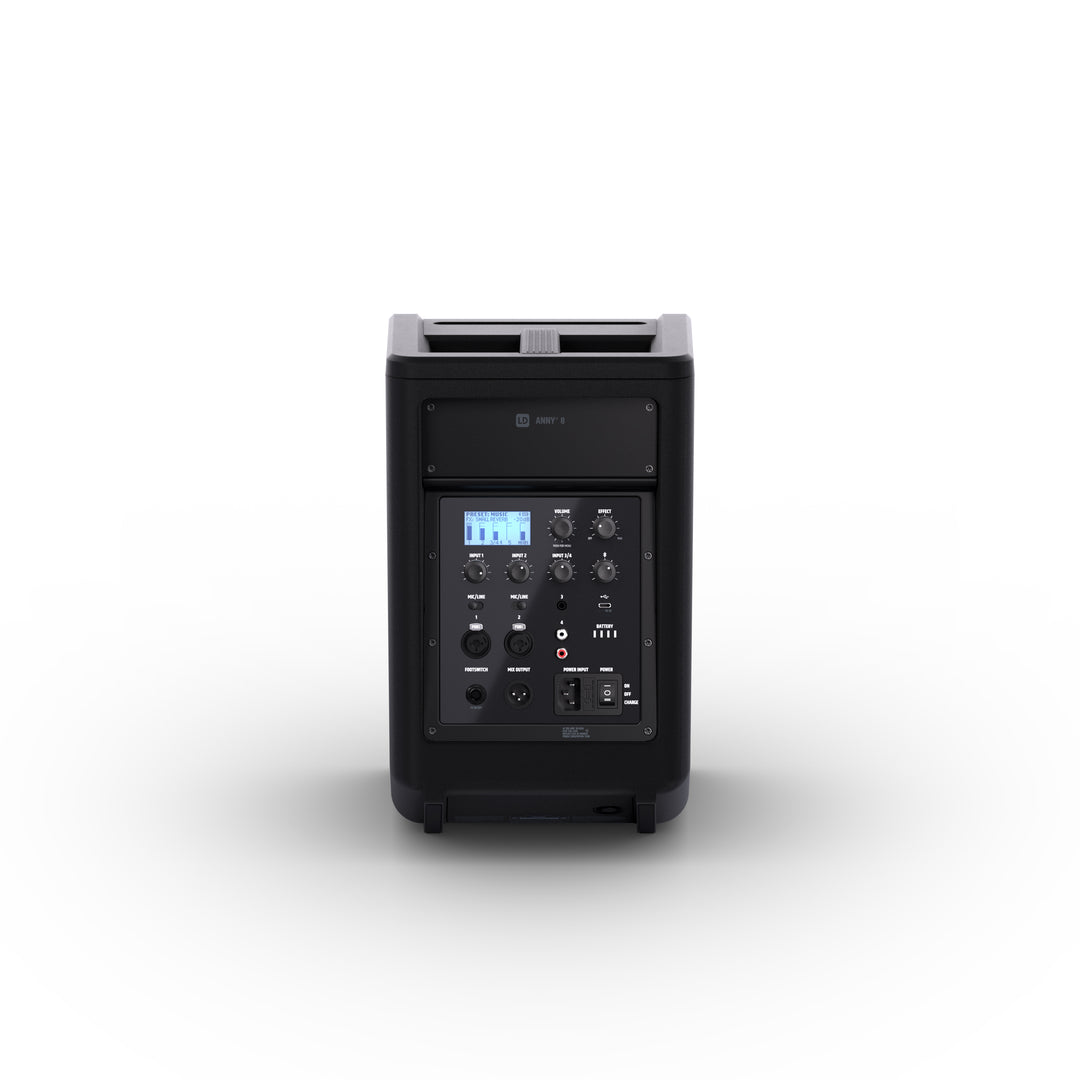 LD Systems ANNY® 8 - Altavoz PA portátil a batería con Bluetooth® y mixer, Black de escenario