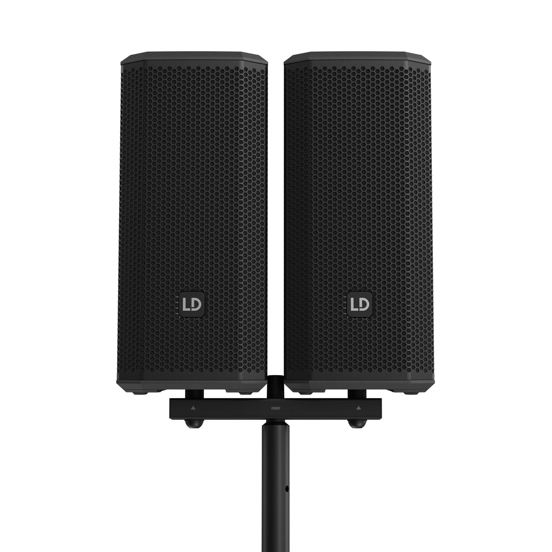 LD Systems DAVE 10 G4X DUAL STAND – Barra para altavoz con horquilla de montaje para DAVE 10 G4X
