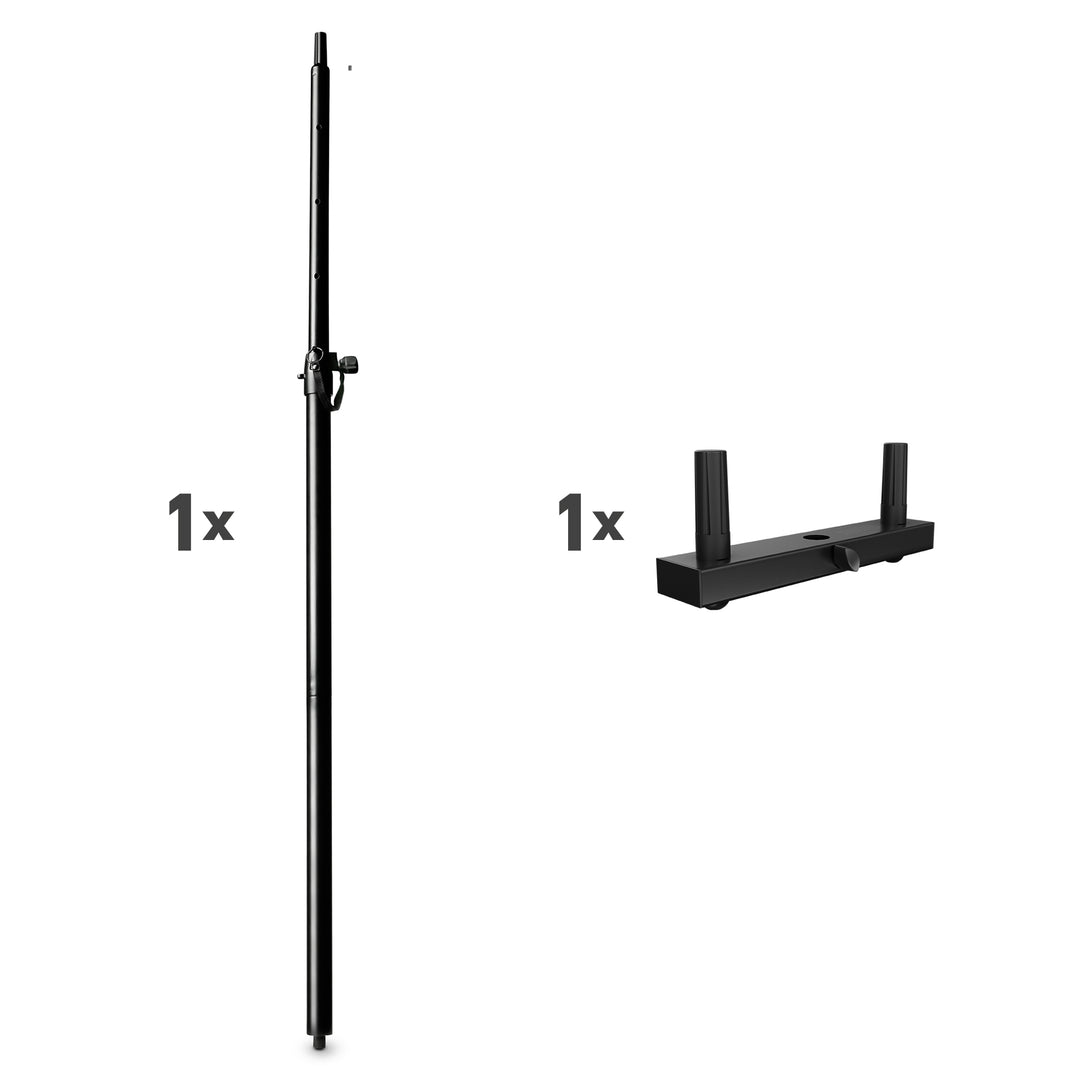 LD Systems DAVE 10 G4X DUAL STAND – Barra para altavoz con horquilla de montaje para DAVE 10 G4X
