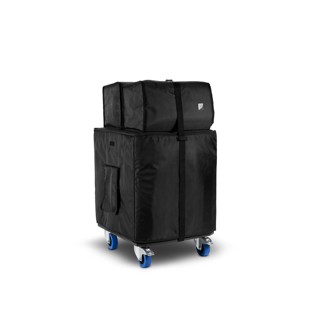 LD Systems DAVE 12 G4X BAG SET - Set de transporte con plataforma con ruedas y funda protectora para DAVE 12 G4X
