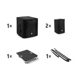 LD Systems DAVE 12 G4X BAG SET - Set de transporte con plataforma con ruedas y funda protectora para DAVE 12 G4X
