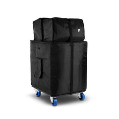 LD Systems DAVE 18 G4X BAG SET - Set de transporte con plataforma con ruedas y funda protectora para DAVE 18 G4X