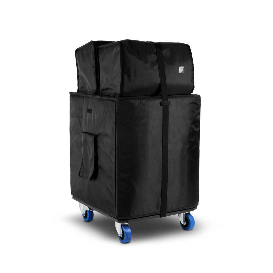 LD Systems DAVE 18 G4X BAG SET - Set de transporte con plataforma con ruedas y funda protectora para DAVE 18 G4X